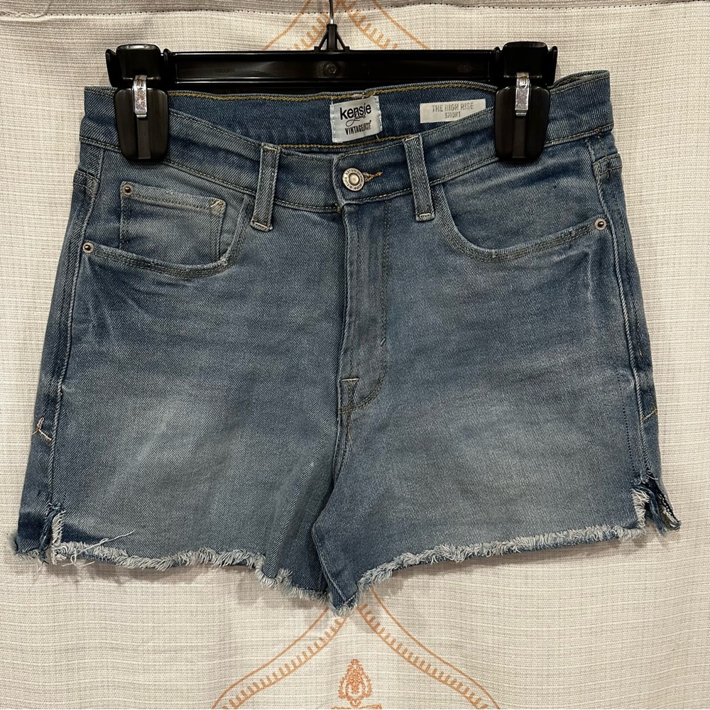 Kensie Jeans VintageLuxe Women's High Rise Denim Shorts